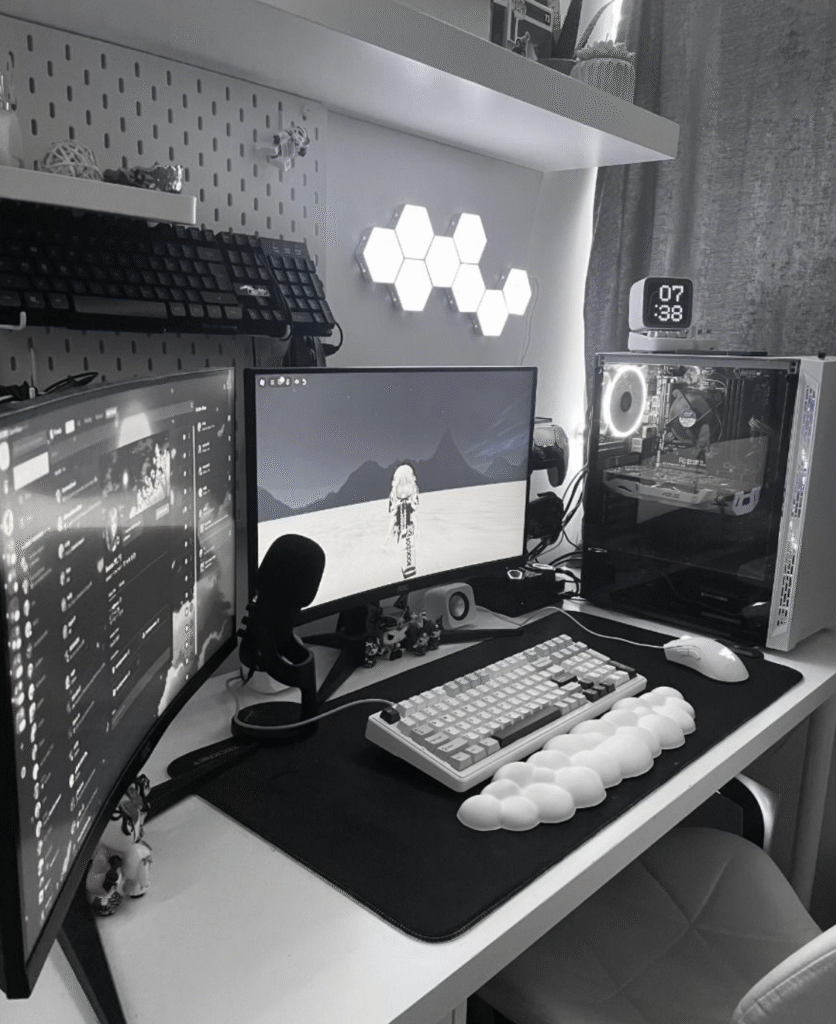 setup-gaming-black-white
